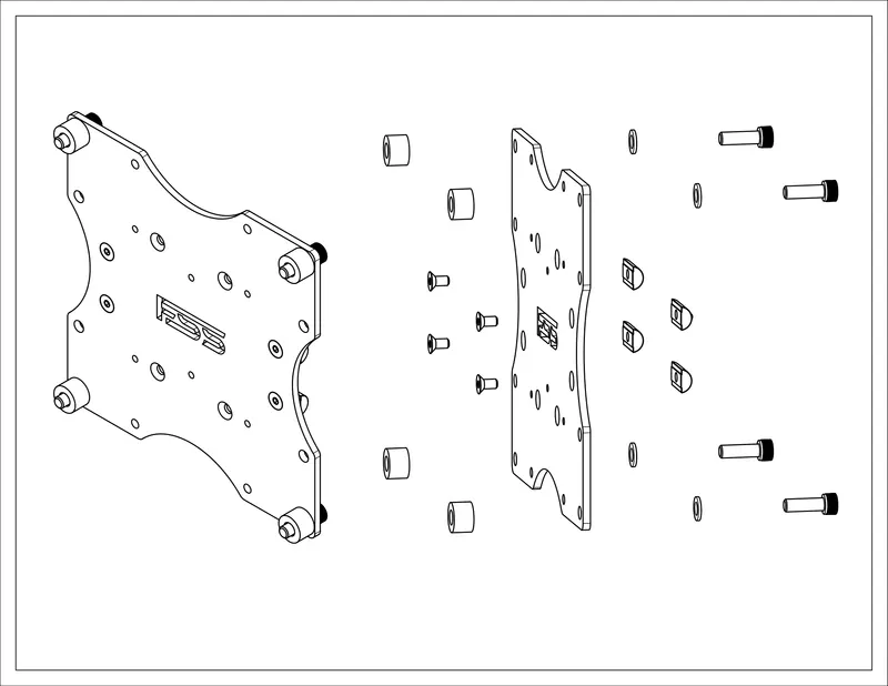Vesa Mount Kit, 200mm