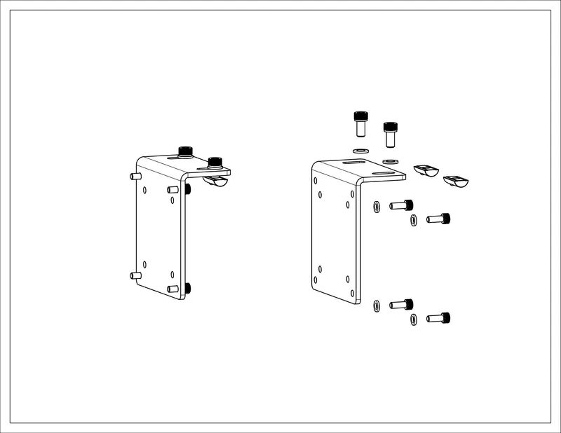 Vesa Mount Kit, 100mm